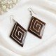 Hot Sale Painting Wood Earrings Beautiful Look